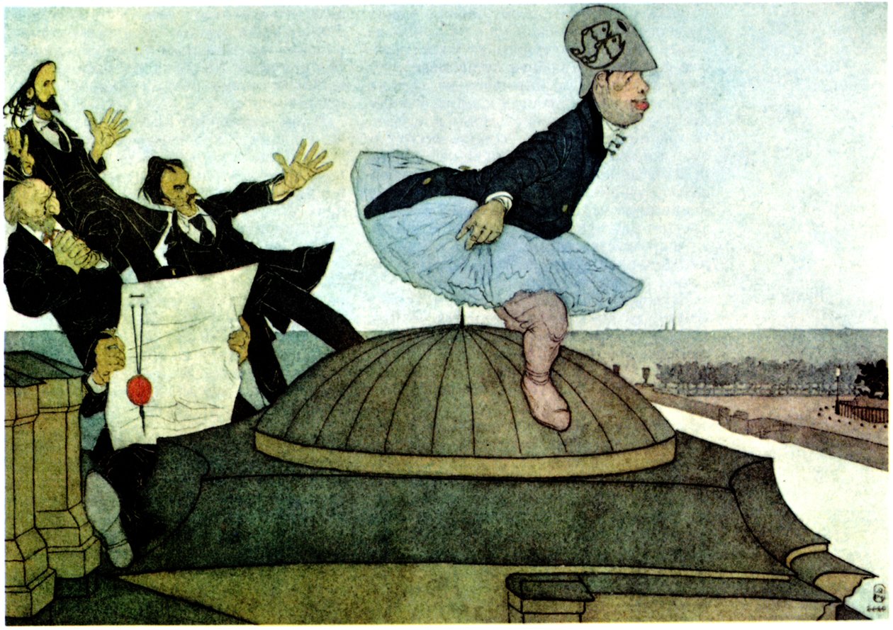 Nová Minerva Triumf Sergeje Djagileva, 1901 od Pavel Yegorovich Shcherbov