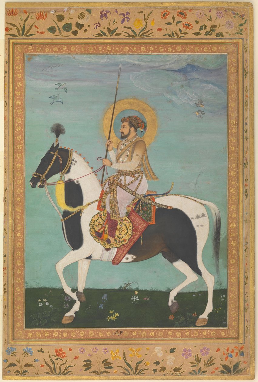 Shah Jahan na koni, kolem 1630 od Payag