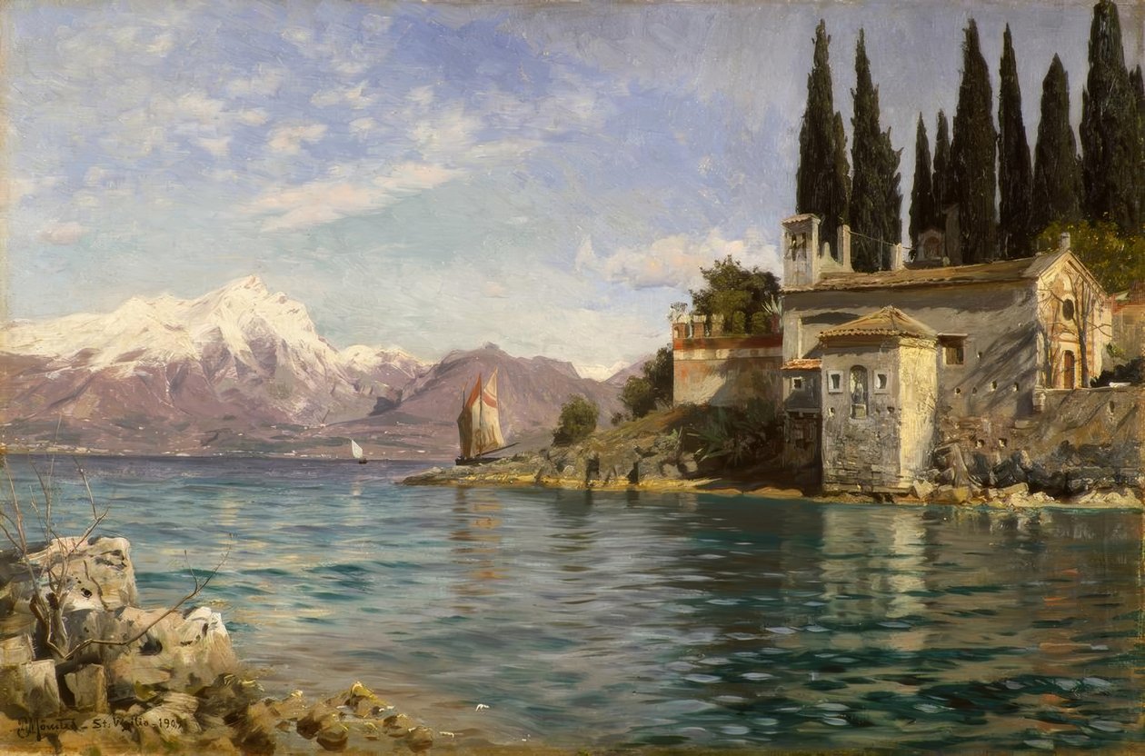 Punta San Vigilio od Peder Monsted