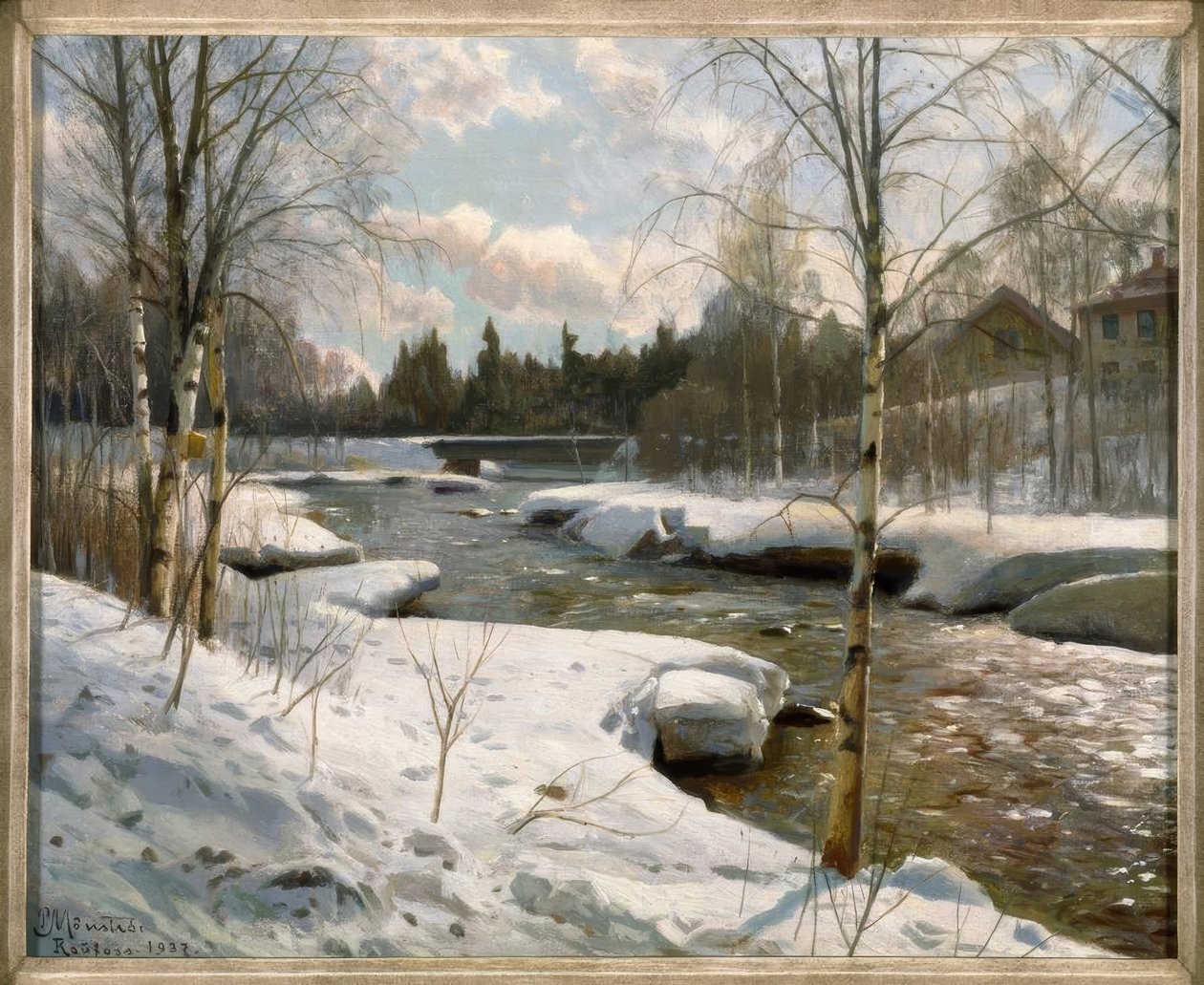Slunečný zimní den od Peder Monsted