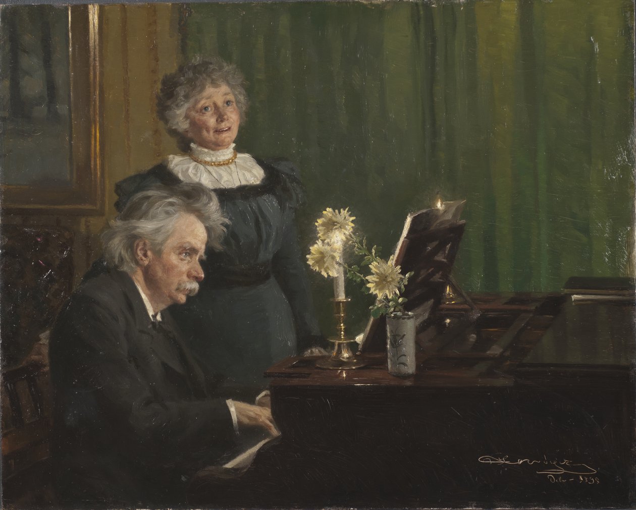 Edward Grieg a Nina Grieg, 3 od Peder Severin Krøyer