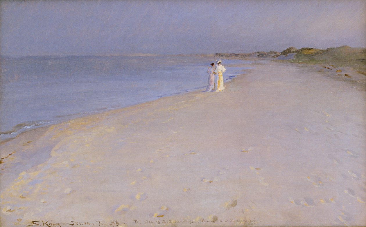 Letní večer na South Beach, Skagen, 1893 od Peder Severin Krøyer