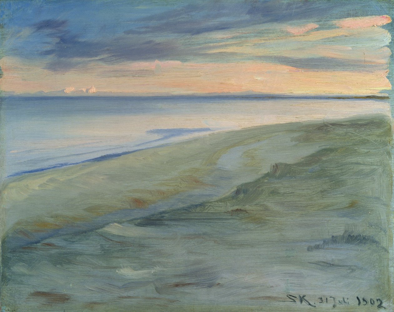 Pláž, Skagen, 1902 (panel) od Peder Severin Krøyer