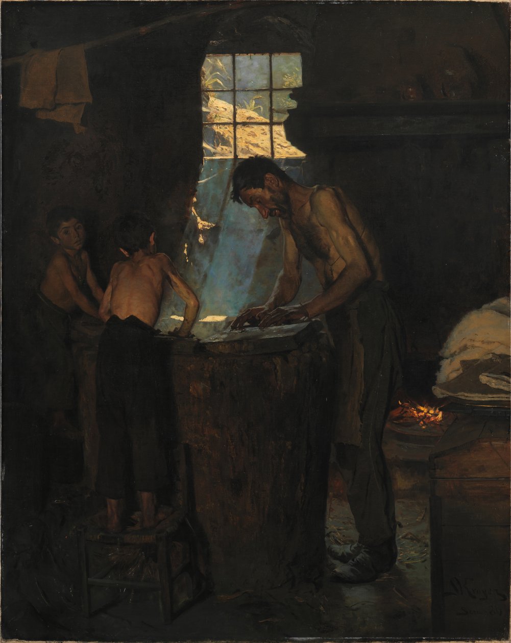 Italští výrobci klobouků od Peder Severin Krøyer