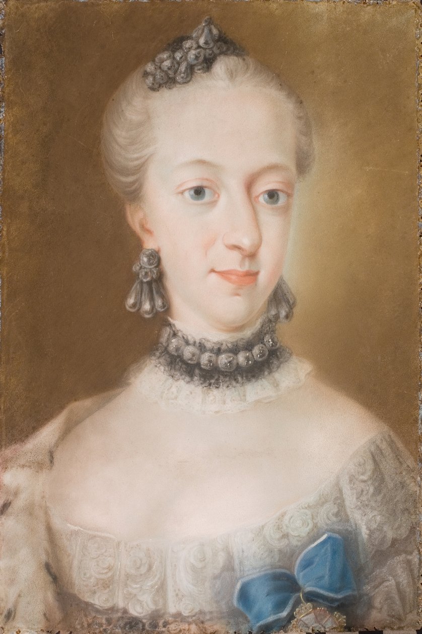 Portrét Juliane Marie 1729-1796, královny Dánska a Norska, polovina 18. století. od Peder Als
