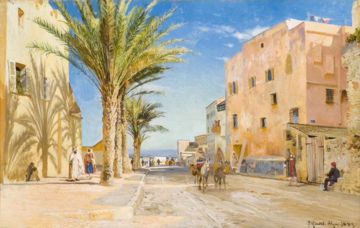 Alžír, odpoledne v Alžíru / obraz P.Mönsted od Peder Monsted