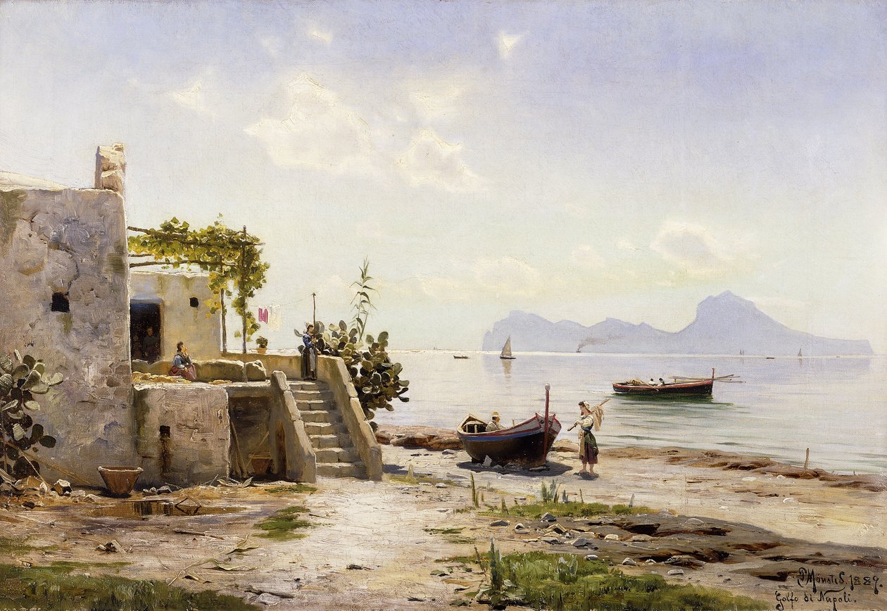 Ze Sorrenta směrem na Capri od Peder Monsted