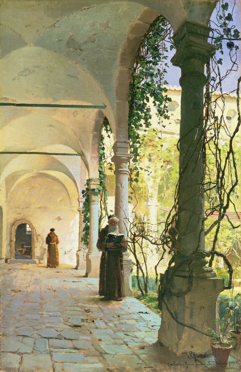 V ambitech kláštera Santa Maria Jesus v Taormině od Peder Monsted