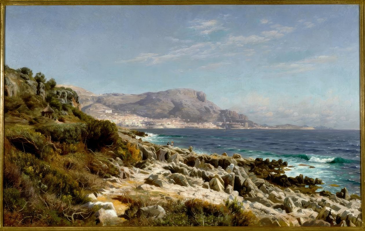 Pobřeží poblíž Monte Carla od Peder Monsted