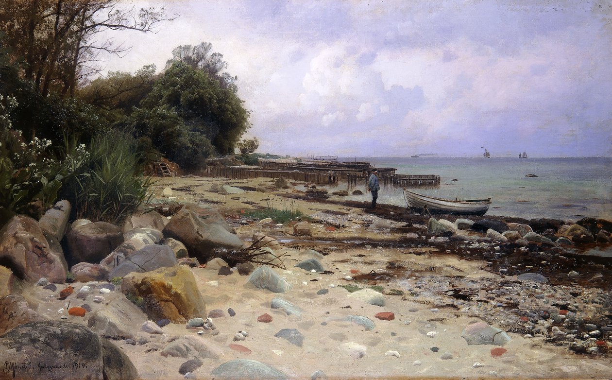 Pohled na moře od Peder Monsted