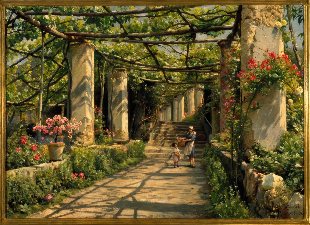 Pergola v Ravellu od Peder Monsted