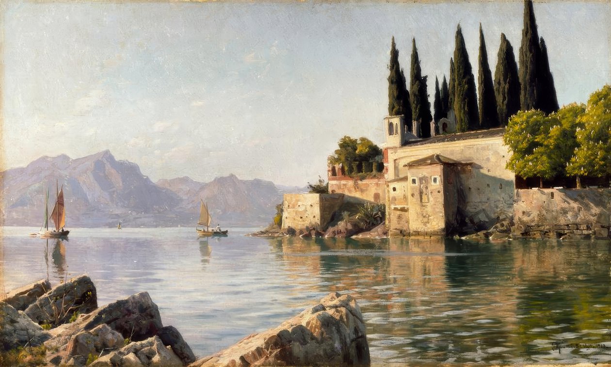 Punta San Vigilio od Peder Monsted