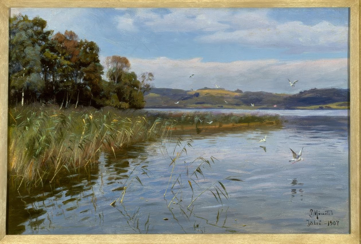 Letní den u jezera od Peder Monsted