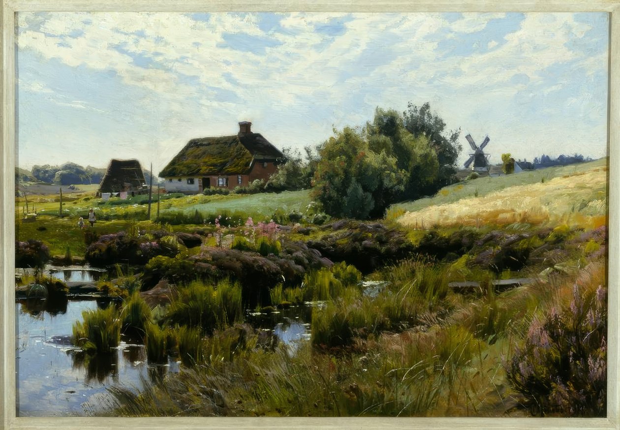 Letní den v zemi od Peder Monsted