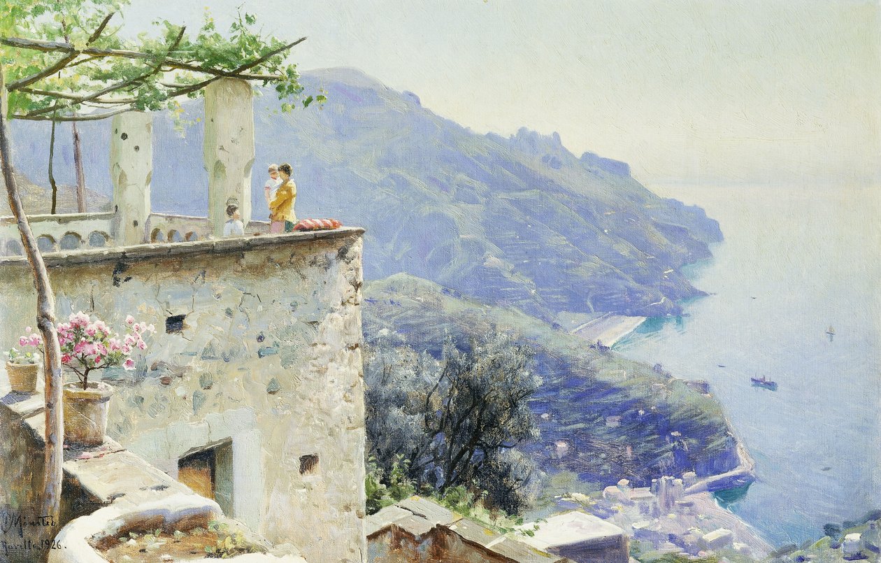 Pobřeží Ravello od Peder Monsted