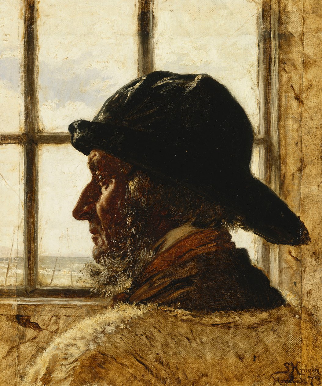 Starý rybář, 1873 od Peder Severin Krøyer