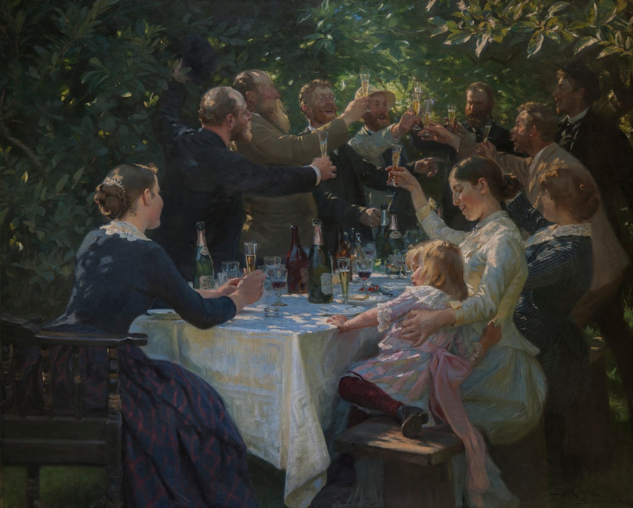 Hip, Hip, Hurrah!, 1888. od Peder Severin Krøyer