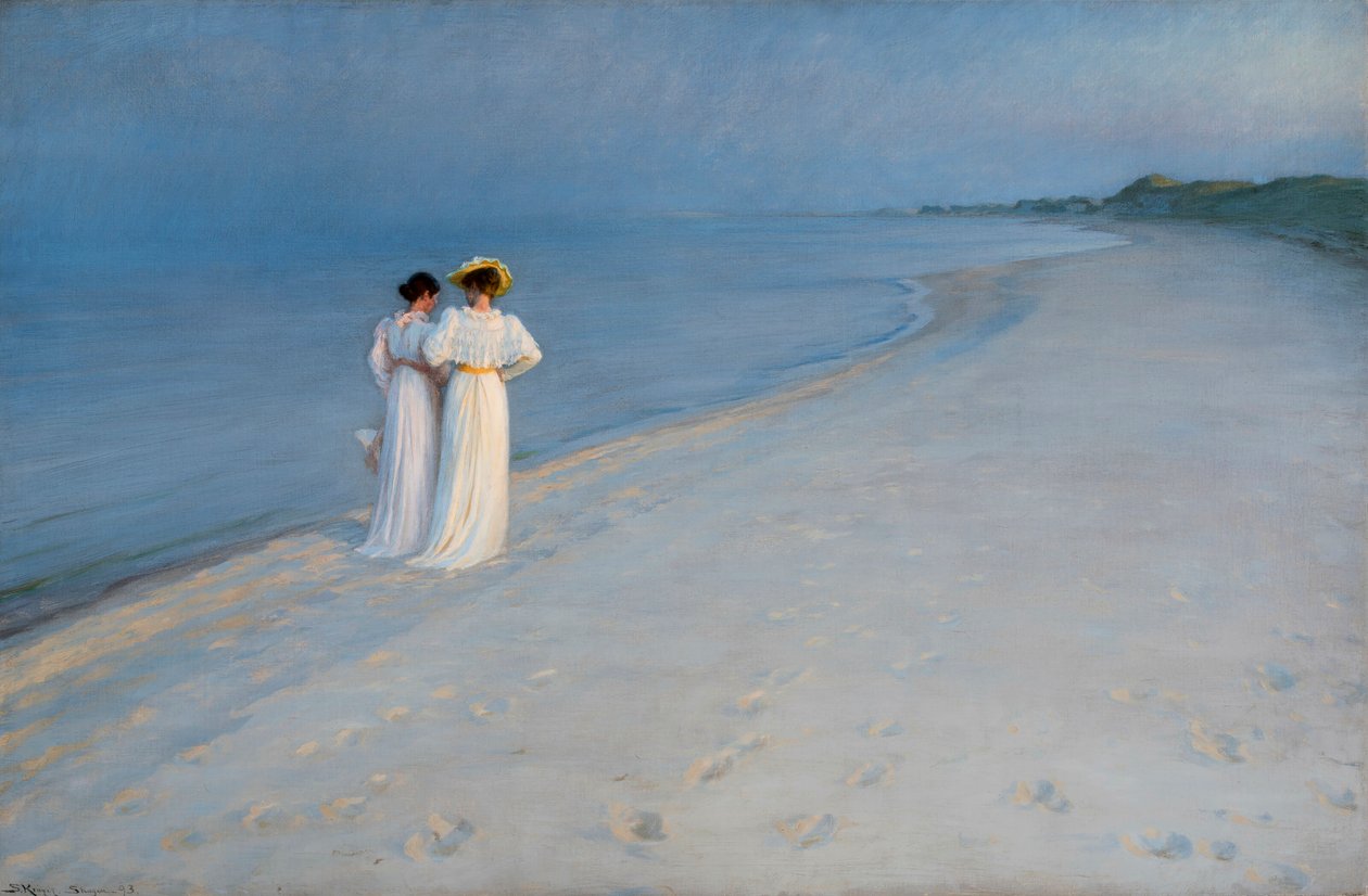 Tichý večer na jižní pláži Skagen, 1893. od Peder Severin Krøyer