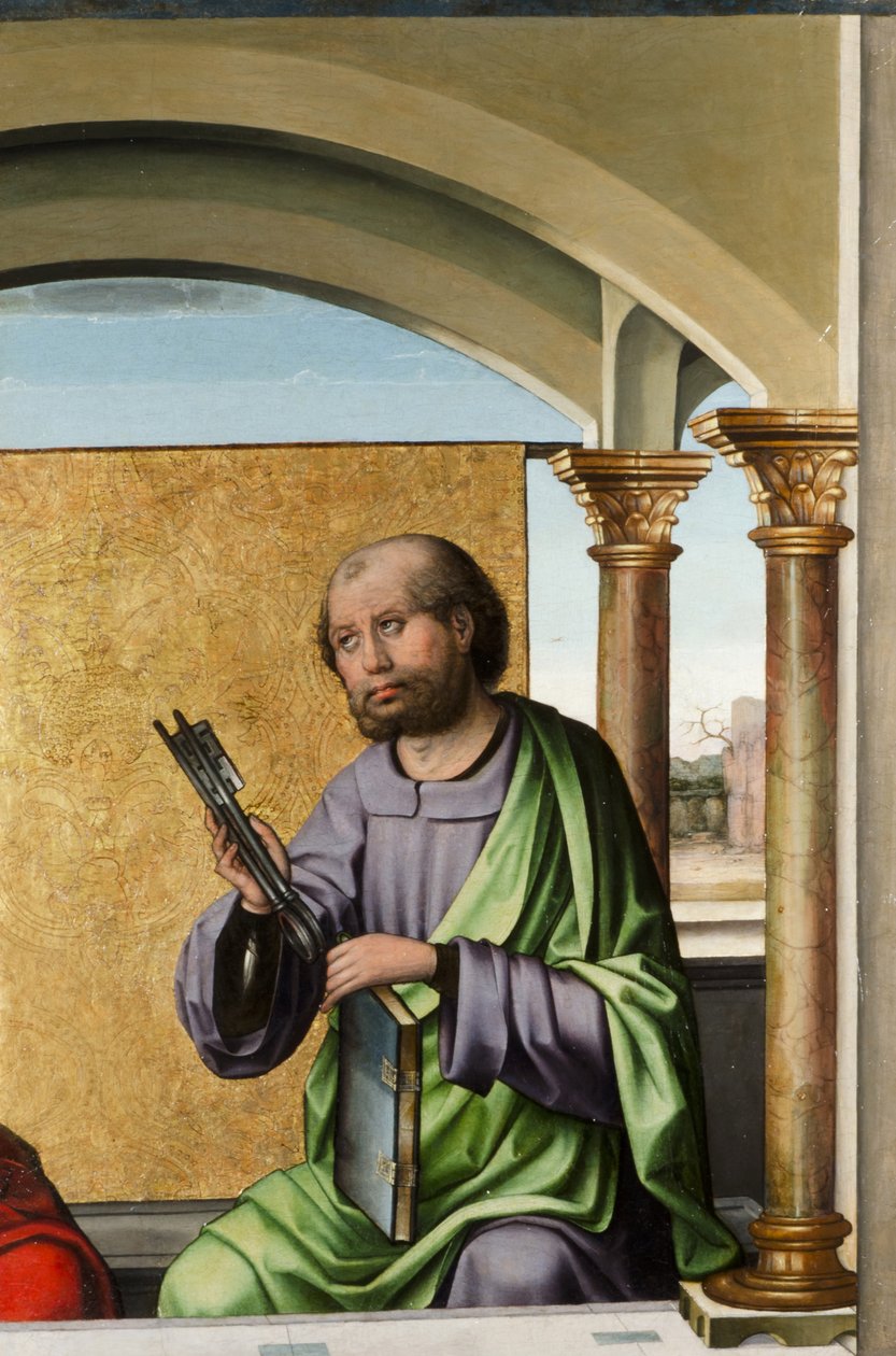 Svatý Petr, kolem 1495 (olej a plátkové zlato na panelu) od Pedro Berruguete