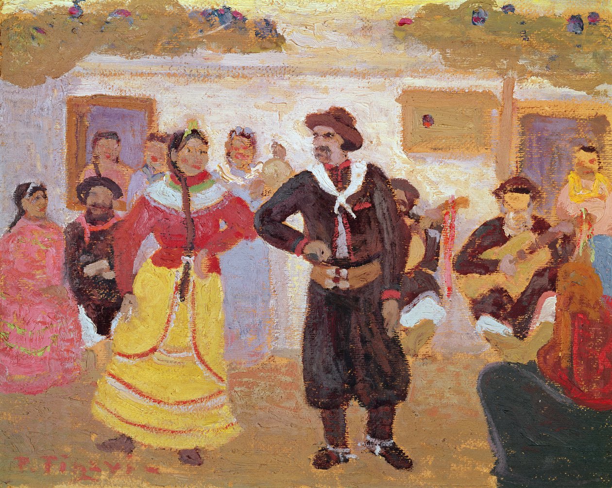 Gaucho tanec od Pedro Figari