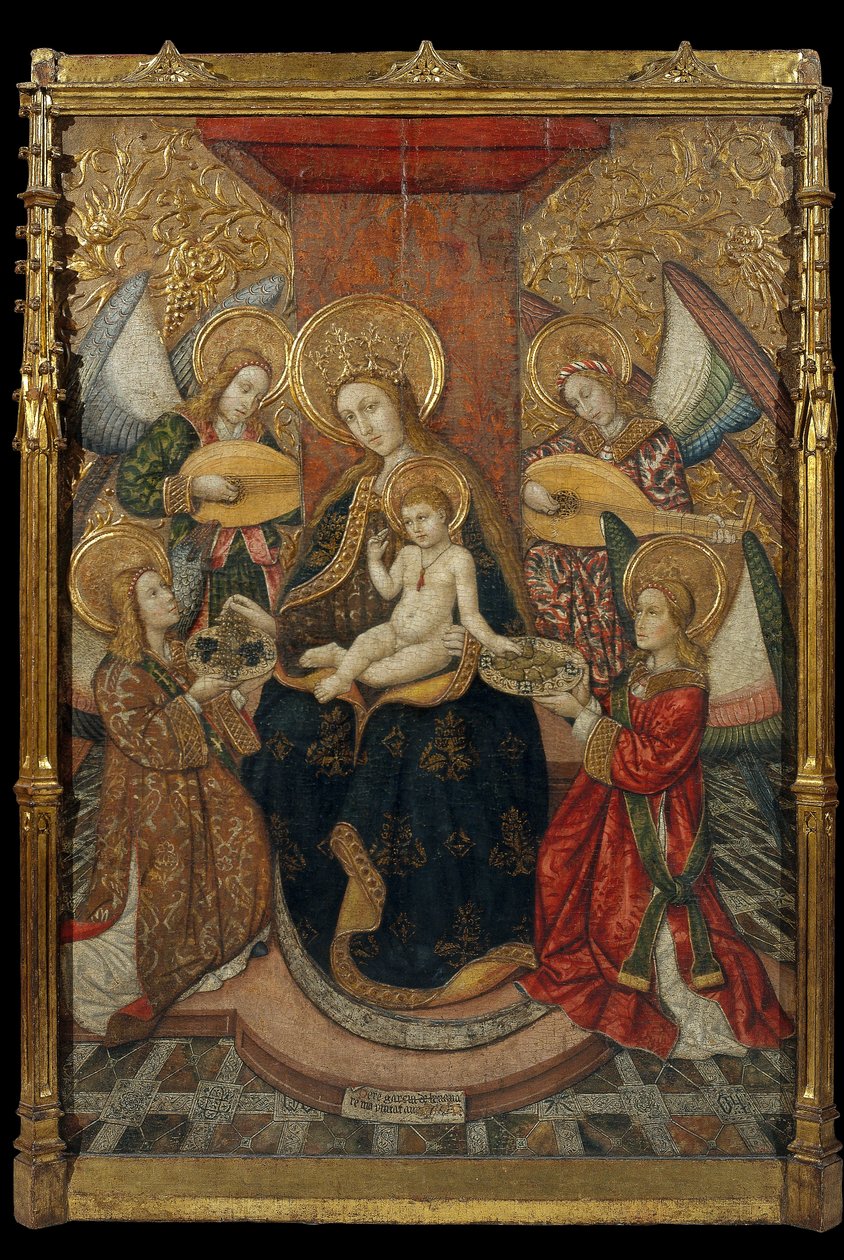 Panna a andělé od Pedro Garcia de Benavarre