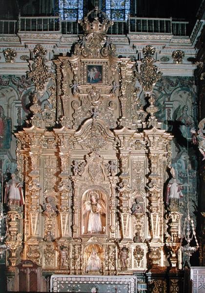 Retable of St Raphael (zlacené dřevo) od Pedro Sanchez Sarabia