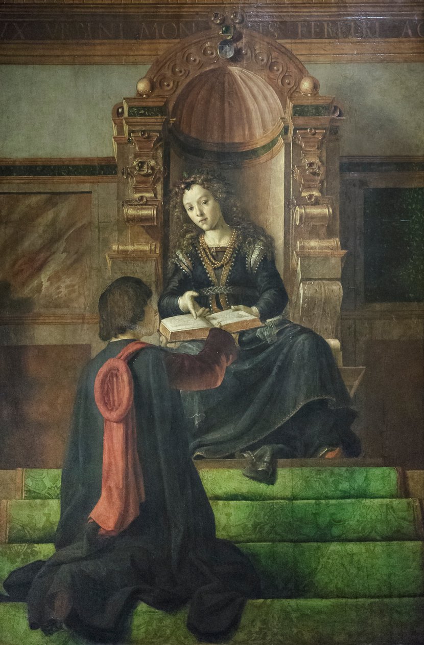 Alegorie rétoriky, asi 1477-82 (olej na desce) od Pedro Berruguete