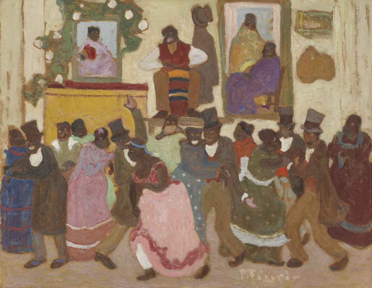Tančící lidé: Candombe (Tančící lidé: [Candombe]) od Pedro Figari