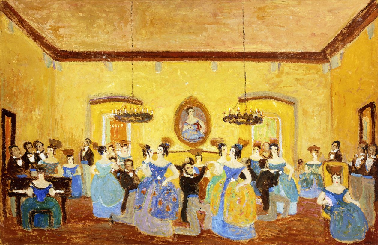 Koloniální menuet; El Minue Colonial od Pedro Figari