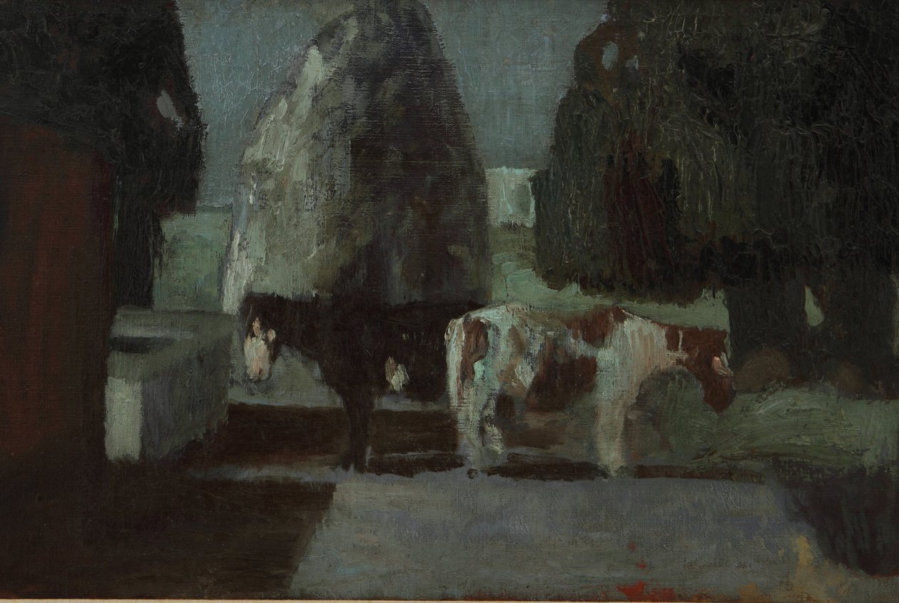 Zahrada pod měsícem nebo Quietud en la Quinta od Pedro Figari Solari