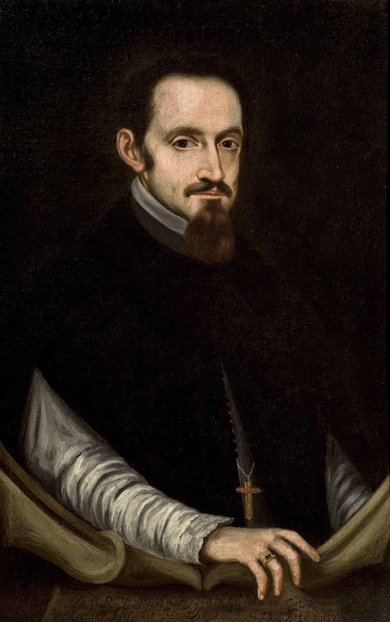Baroko: Portrét arcibiskupa Ambrože Ignáce Spinoly a Guzmana (1632-1684) od Nuneze de Villavicencio, Pedro (1635-1700), druhá polovina 17. stol. Olej na plátně, 82x52. Městská rada v Seville od Pedro Nunez de Villavicenzio