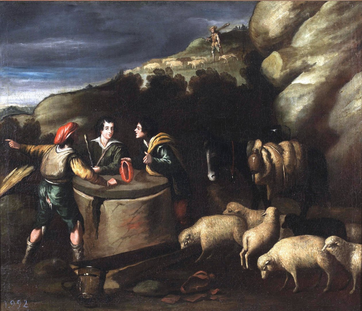 Španělsky: Jacob en el pozo od Pedro Orrente