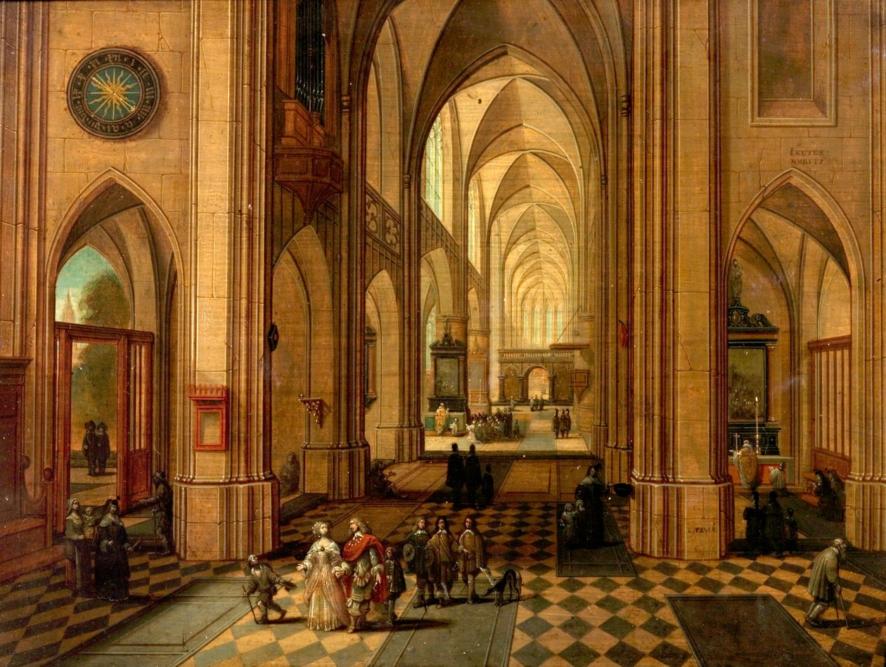 Antverpská katedrála od Pieter the Elder Neeffs