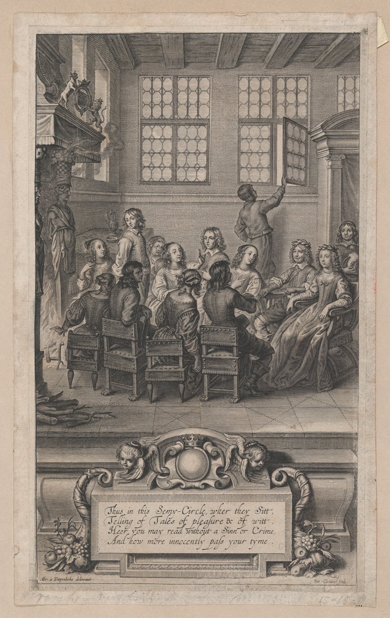 Rodina Williama Cavendishe, markýze z Newcastle-upon-Tyne, 1656., 1656. od Peeter Clouwet