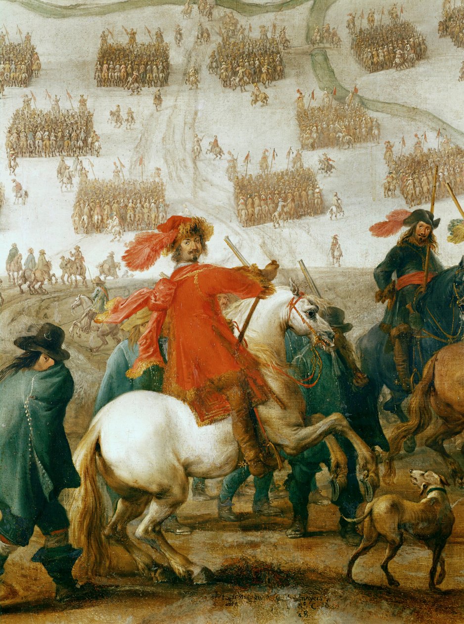 Polní maršál Octavio Piccolomini, velitel císařských vojsk během třicetileté války... (olej na plátně) od Peeter Snayers