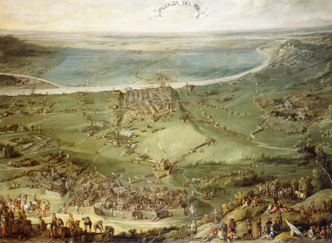 Španělská a císařská vojska poražená Francií a Savojskem u Valenza Po, od Peeter Snayers
