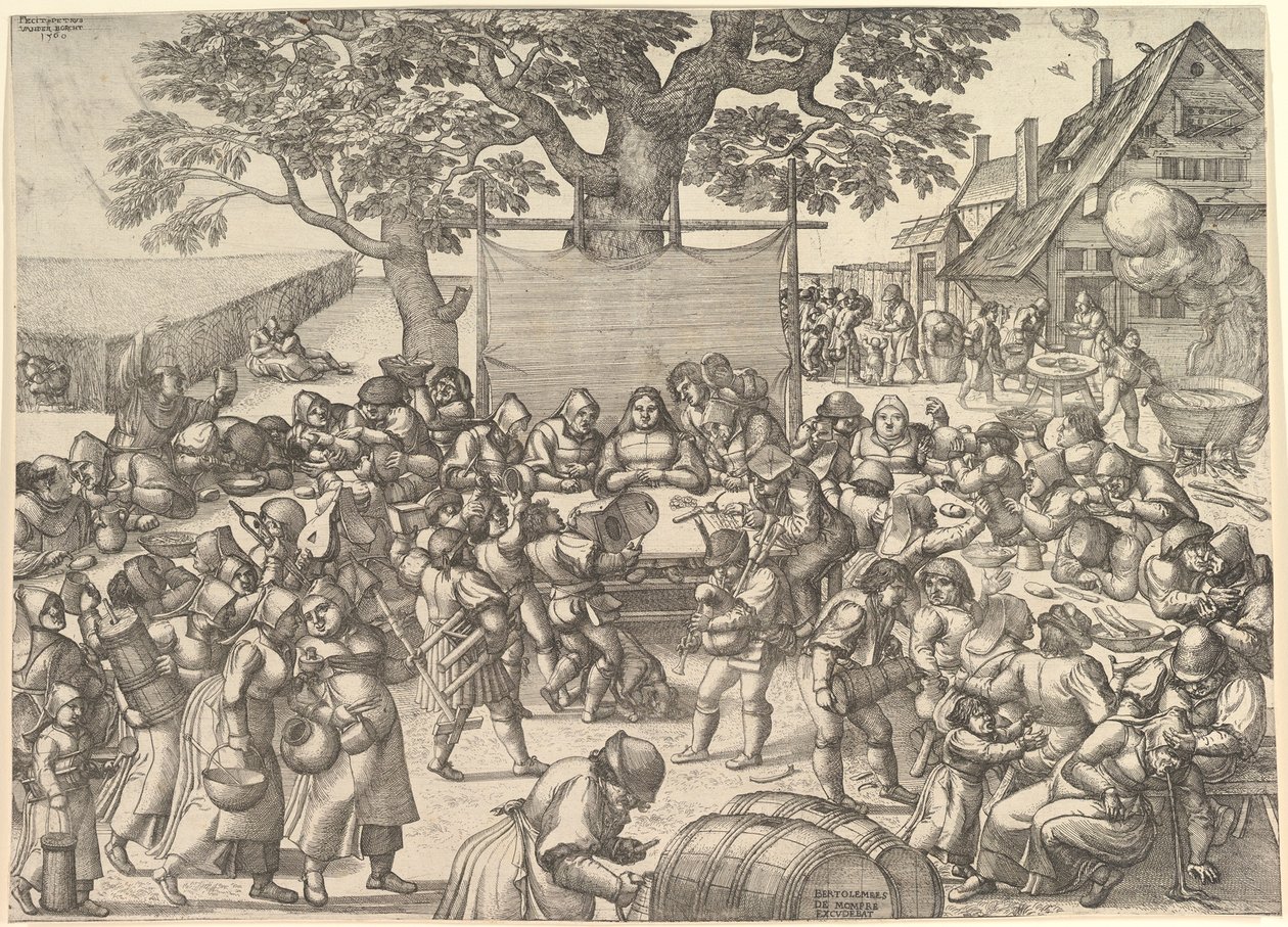 Selská svatba, 1560. od Peeter van der Borcht