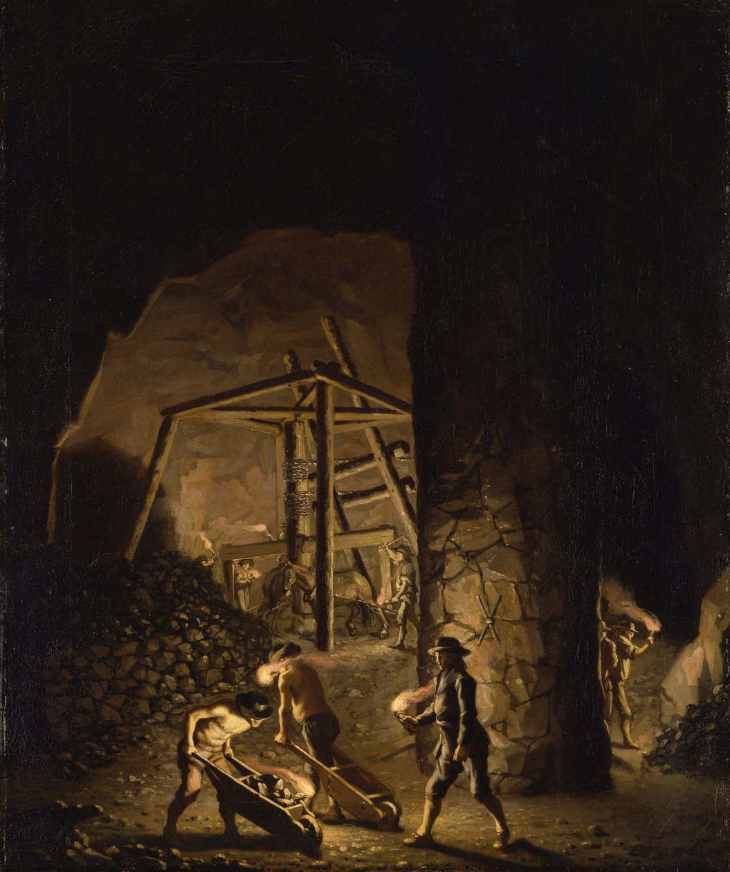 Galerie v měděném dole Falun od Pehr Hilleström