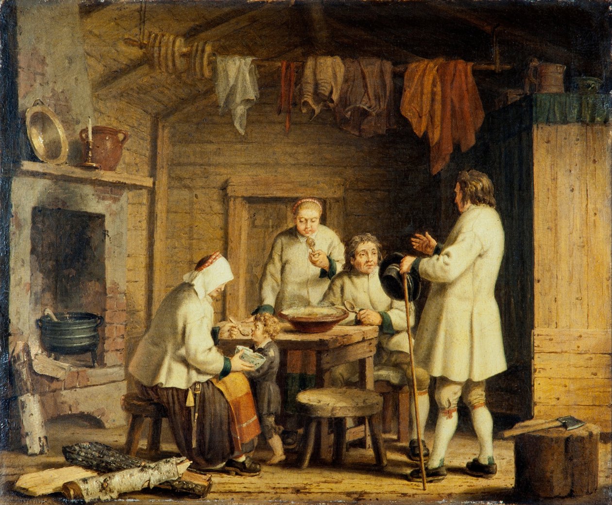 Lidé z Mory v Dalecarlia, kolem roku 1800 (olej na plátně) od Pehr Hilleström