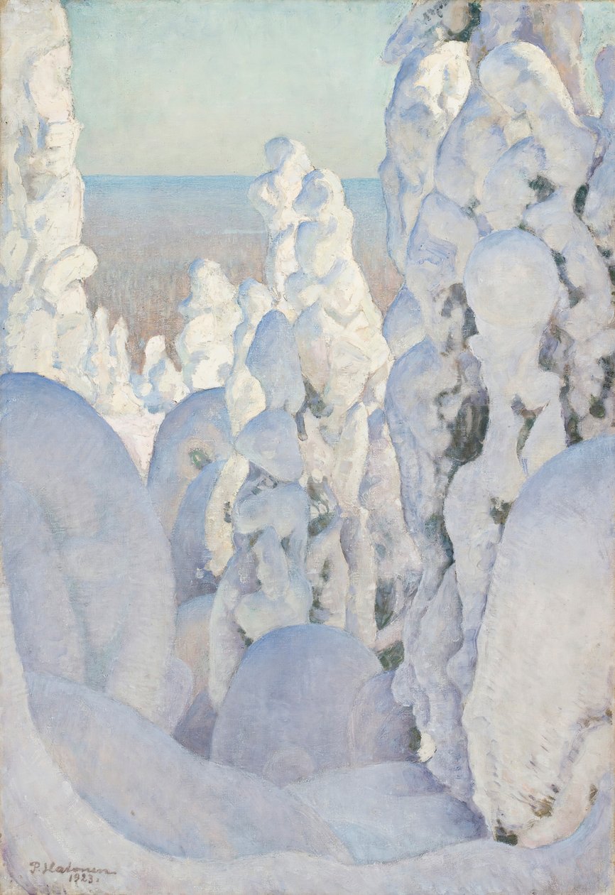 Zimní krajina v Kinahmi, 1923. od Pekka Halonen