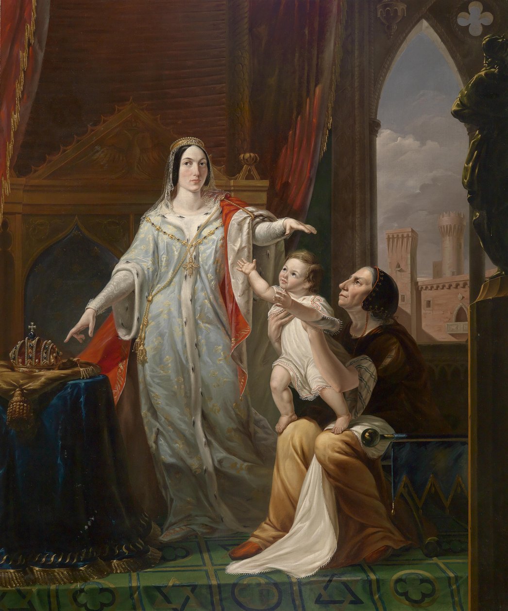 Královský osud Infante Friedricha II von Hohenstaufen v dětství od Pelagio Palagi