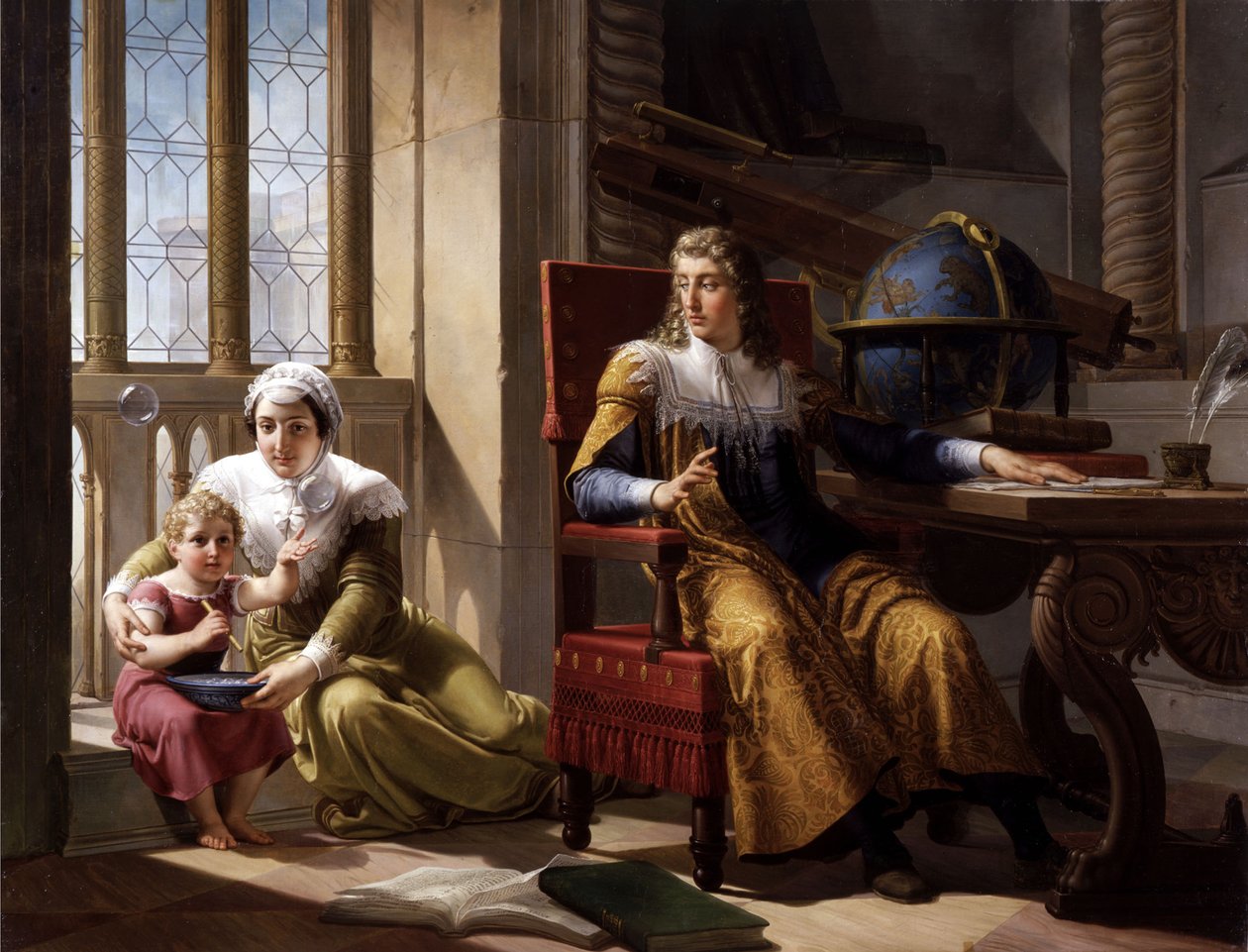 Newtonův objev lomu světla, 1827. od Pelagio Palagi