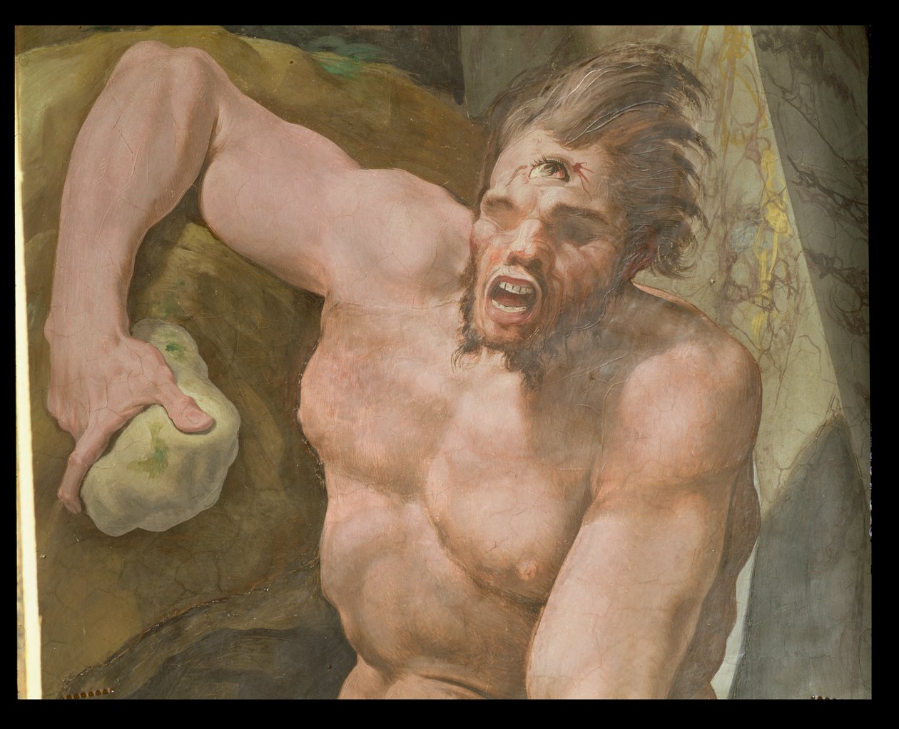 The Odyssey, detail Polyphemus, 1554-56 od Pellegrino Tibaldi