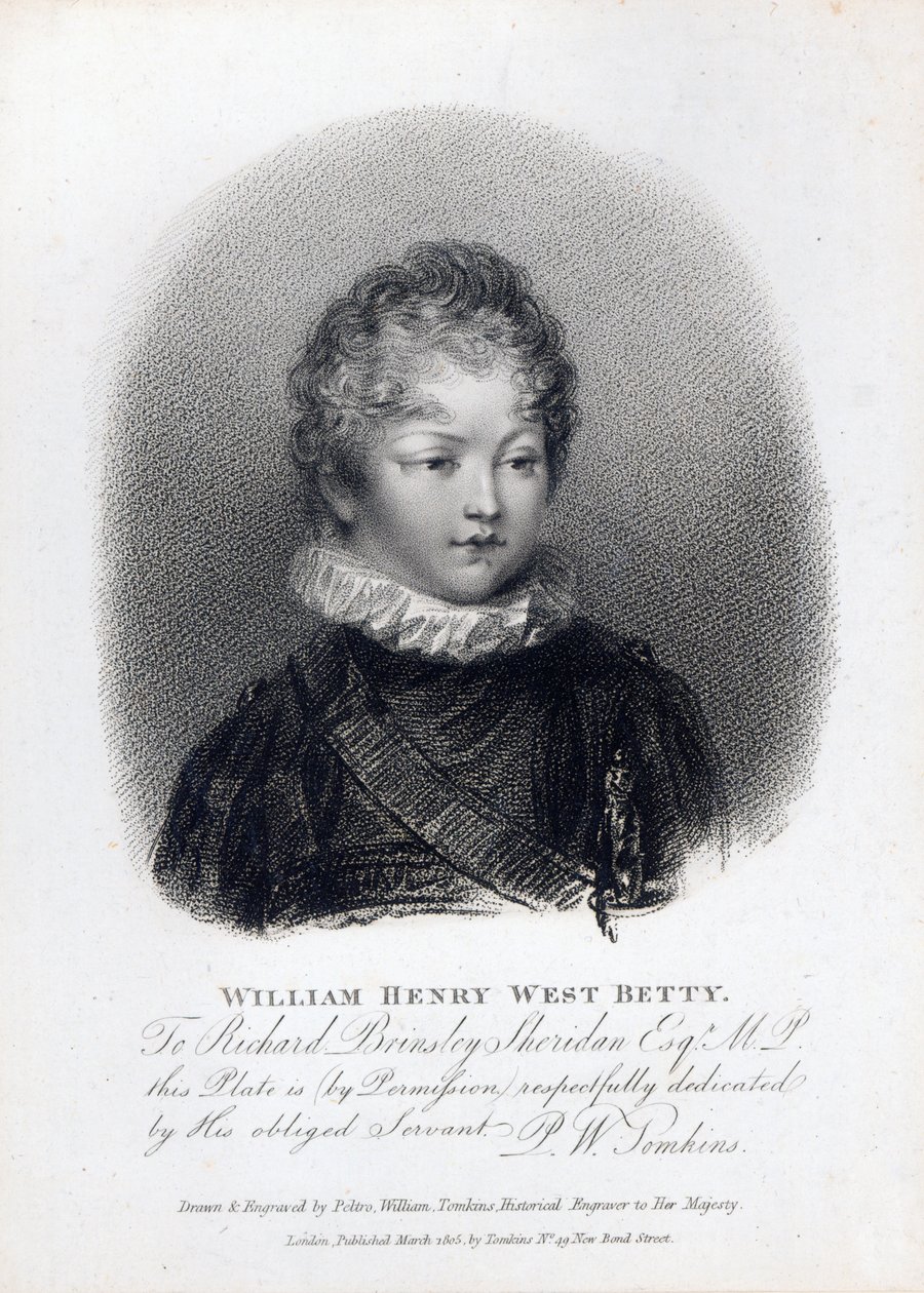 William Betty, 1805 od Peltro William Tomkins