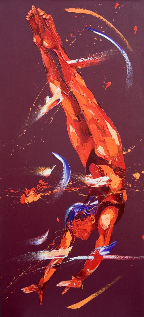 Gymnast Seven, 2011 (olej na plátně) od Penny Warden
