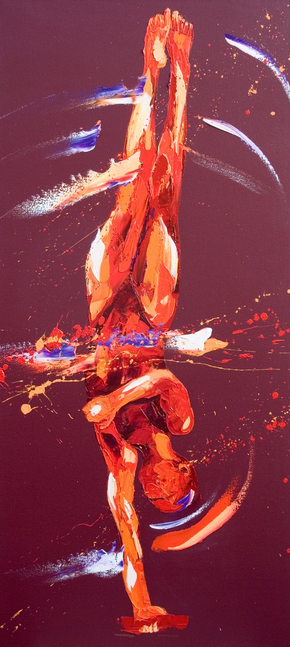 Gymnast Six, 2011 (olej na plátně) od Penny Warden