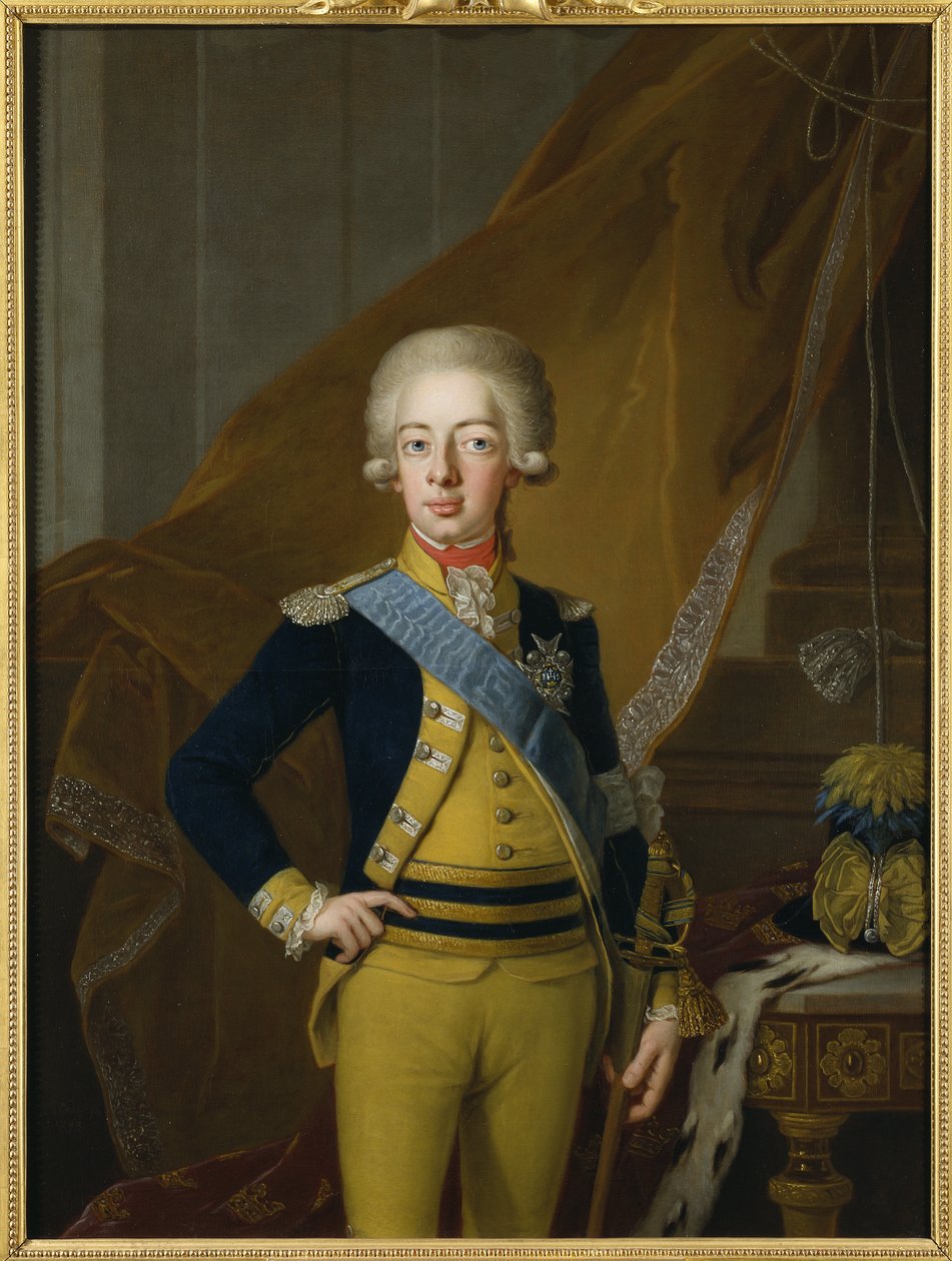 Gustave IV Adolphe de Suede - Portrét Gustava IV Adolfa Švédska (1778-1837), od Kraffta, Pera, staršího (1724-1793). Olej na plátně od Per Krafft