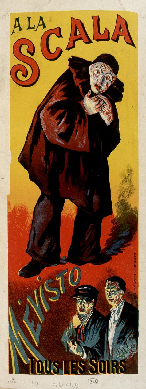 Mim Mévisto v divadle „La Scala““ v Paříži od Percival de Luce