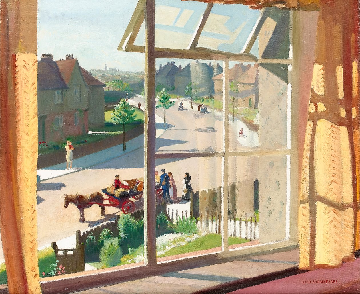 Pohled z umělcovy ložnice, kolem roku 1930 (podrobnosti viz 244507) od Percy Shakespeare