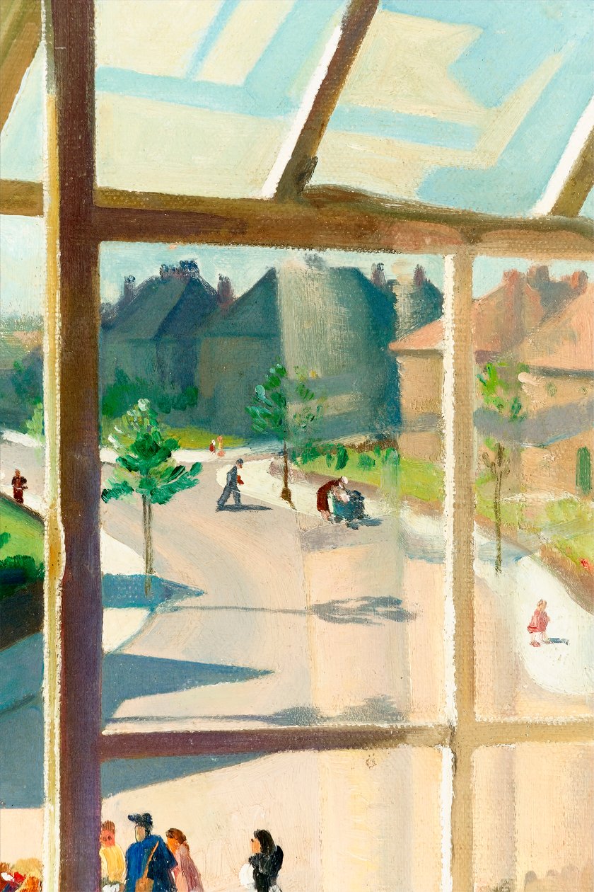Pohled z umělcovy ložnice, asi 1930 olej na plátně detail 244506 od Percy Shakespeare